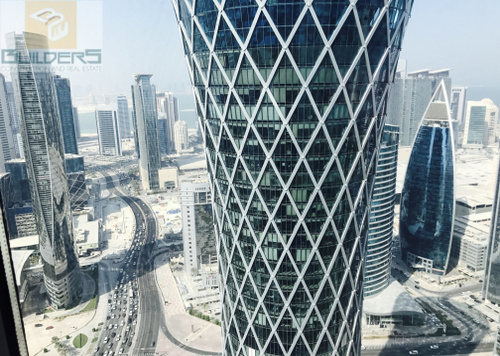 PARTITIONED OFFICE FOR RENT IN PALM TOWER-B