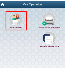 Family visit visa
