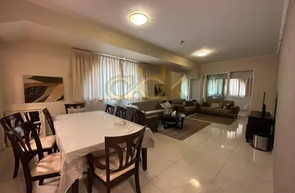 Living / Dining Room image for: Apartment - 2 Bedrooms - 3 Bathrooms for sale in Viva West - Viva Bahriyah - The Pearl Island - Doha, Image 1
