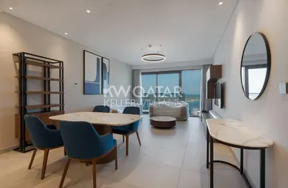 Apartment - 2 Bedrooms - 3 Bathrooms for rent in Lusail Marina Heights - Marina District - Lusail