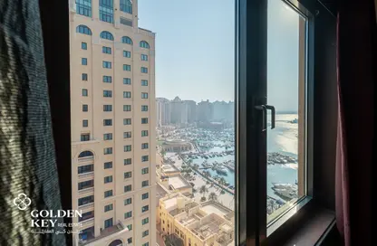 شقة - غرفة نوم - 2 حمامات للايجار في طريق بورتو الغربي - بورتو أرابيا - جزيرة اللؤلؤة - الدوحة