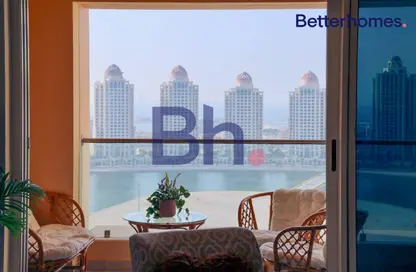 شقة - غرفة نوم - 2 حمامات للايجار في فيفا غرب - فيفا بحرية - جزيرة اللؤلؤة - الدوحة