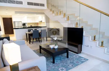 Duplex - 1 Bedroom - 2 Bathrooms for rent in Al Mutahidah Tower - Viva Bahriyah - The Pearl Island - Doha