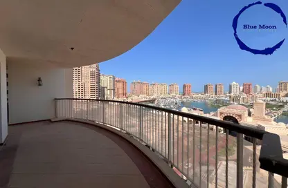 شقة - 3 غرف نوم - 4 حمامات للايجار في طريق بورتو الشرقي - بورتو أرابيا - جزيرة اللؤلؤة - الدوحة