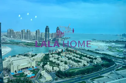 شقة - 2 غرف نوم - 4 حمامات للايجار في برج زجزاج  ب - أبراج زجزاج - الخليج الغربي - الدوحة