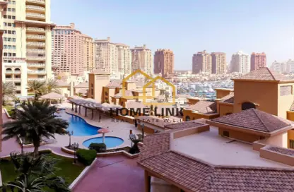 Apartment - 2 Bedrooms - 3 Bathrooms for rent in East Porto Drive - Porto Arabia - The Pearl Island - Doha