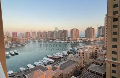Apartment - 1 Bedroom - 2 Bathrooms for rent in East Porto Drive - Porto Arabia - The Pearl Island - Doha