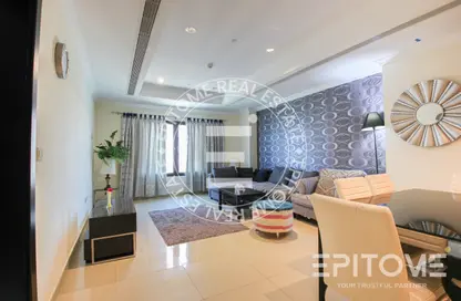 Apartment - 1 Bedroom - 2 Bathrooms for rent in West Porto Drive - Porto Arabia - The Pearl Island - Doha