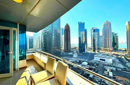 شقة - 3 غرف نوم - 4 حمامات للايجار في برج وست باي - الخليج الجنوبي - الخليج الغربي - الدوحة
