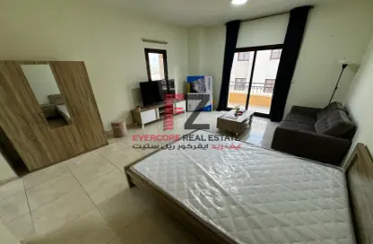 Room / Bedroom image for: Apartment - 1 Bathroom for rent in Rome - Fox Hills - Fox Hills - Lusail, Image 1