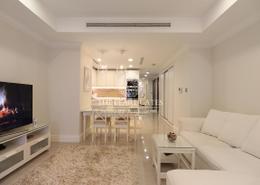 Living / Dining Room image for: Studio - 1 bathroom for sale in East Porto Drive - Porto Arabia - The Pearl Island - Doha, Image 1