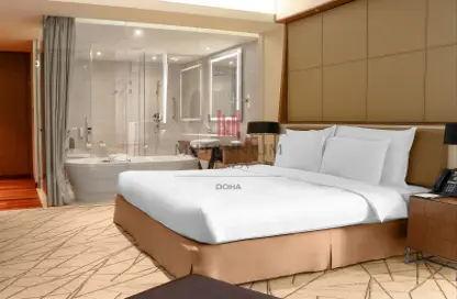 شقق فندقية - غرفة نوم - 2 حمامات للايجار في برج بروة - الطريق الدائري الثالث - السد - الدوحة
