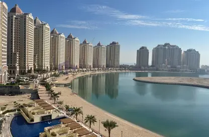 شقة - غرفة نوم - 2 حمامات للايجار في فيفا سنترال - فيفا بحرية - جزيرة اللؤلؤة - الدوحة