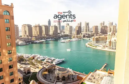 Water View image for: Apartment - 1 Bedroom - 2 Bathrooms for sale in Tower 28 - Porto Arabia - The Pearl Island - Doha, Image 1