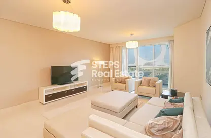 Living Room image for: Apartment - 2 Bedrooms - 3 Bathrooms for sale in Lusail City - Lusail, Image 1
