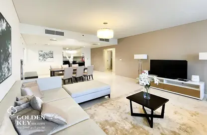 Apartment - 3 Bedrooms - 4 Bathrooms for rent in Burj DAMAC Marina - Marina District - Lusail