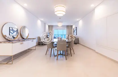 Dining Room image for: Apartment - 2 Bedrooms - 3 Bathrooms for rent in Viva East - Viva Bahriyah - The Pearl Island - Doha, Image 1