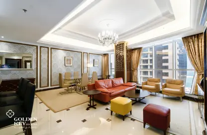 Living Room image for: Apartment - 2 Bedrooms - 4 Bathrooms for rent in West Bay Tower - West Bay - West Bay - Doha, Image 1