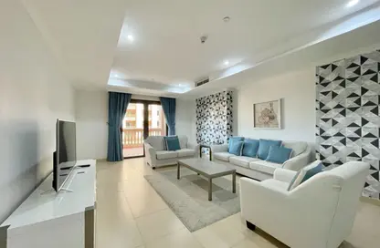 Apartment - 1 Bedroom - 2 Bathrooms for rent in West Porto Drive - Porto Arabia - The Pearl Island - Doha
