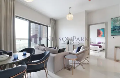 Living / Dining Room image for: Apartment - 2 Bedrooms - 3 Bathrooms for sale in Lusail City - Lusail, Image 1