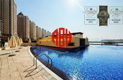 Apartment - 3 Bedrooms - 4 Bathrooms for rent in Viva West - Viva Bahriyah - The Pearl Island - Doha Apartment - 3 Bedrooms - 4 Bathrooms for rent in Viva West - Viva Bahriyah - The Pearl Island - Doha