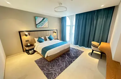 شقة - غرفة نوم - 2 حمامات للايجار في البلاج الجنوبي - البلاج - جزيرة اللؤلؤة - الدوحة