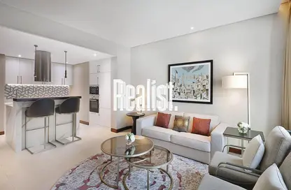Hotel Apartments - 1 Bedroom - 2 Bathrooms for rent in Hilton Doha The Pearl Residences - Abraj Quartiers - The Pearl Island - Doha