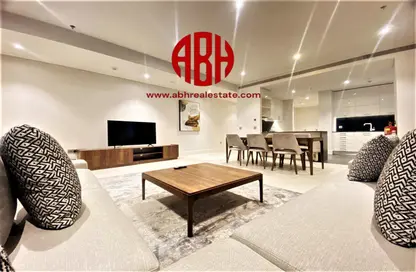 Living / Dining Room image for: Apartment - 2 Bedrooms - 3 Bathrooms for rent in Msheireb Galleria - Msheireb Downtown Doha - Doha, Image 1