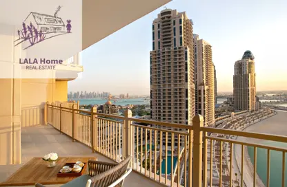 Penthouse - 3 Bedrooms - 4 Bathrooms for rent in Abraj Bay - Abraj Quartiers - The Pearl Island - Doha