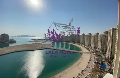 Apartment - 2 Bedrooms - 2 Bathrooms for rent in Viva West - Viva Bahriyah - The Pearl Island - Doha