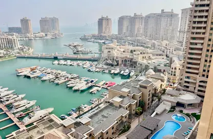 Apartment - 2 Bedrooms - 3 Bathrooms for sale in East Porto Drive - Porto Arabia - The Pearl Island - Doha