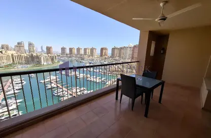Apartment - 2 Bedrooms - 3 Bathrooms for rent in East Porto Drive - Porto Arabia - The Pearl Island - Doha