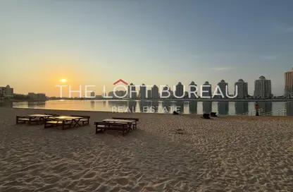 شقة - غرفة نوم - 2 حمامات للايجار في فيفا غرب - فيفا بحرية - جزيرة اللؤلؤة - الدوحة