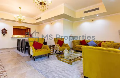 Apartment - 1 Bedroom - 2 Bathrooms for rent in West Porto Drive - Porto Arabia - The Pearl Island - Doha