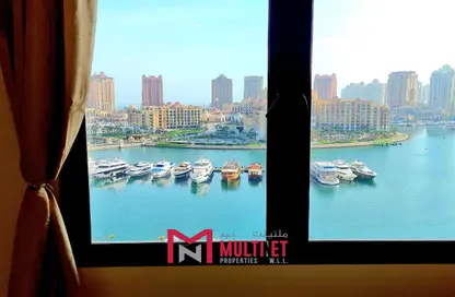 Water View image for: Apartment - 1 Bathroom for rent in West Porto Drive - Porto Arabia - The Pearl Island - Doha, Image 1