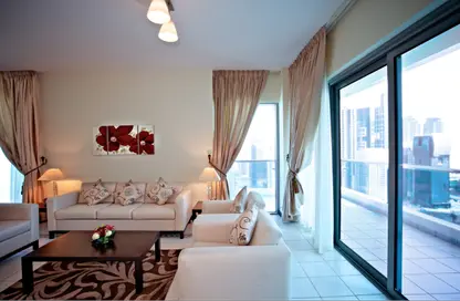 Apartment - 2 Bedrooms - 3 Bathrooms for rent in Tower A - ASAS Twin Towers - West Bay - Doha