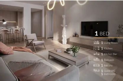 Apartment - 1 Bedroom - 2 Bathrooms for sale in Marina District - Lusail