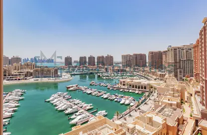 Apartment - 1 Bedroom - 2 Bathrooms for rent in West Porto Drive - Porto Arabia - The Pearl Island - Doha