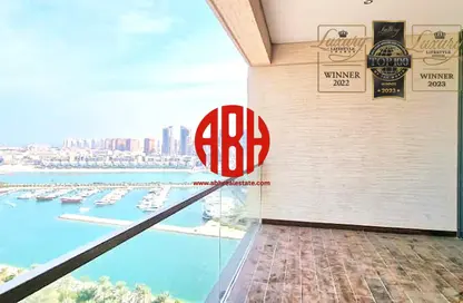 Apartment - 2 Bedrooms - 3 Bathrooms for rent in Lusail Marina Heights - Marina District - Lusail