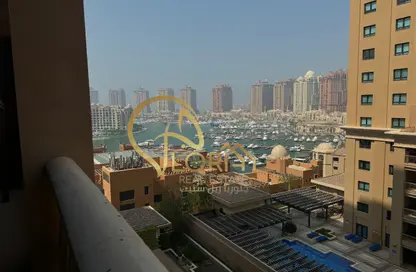 Apartment - 1 Bedroom - 2 Bathrooms for rent in East Porto Drive - Porto Arabia - The Pearl Island - Doha