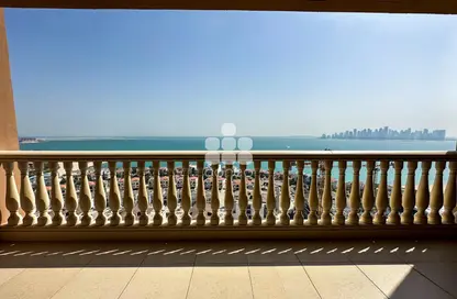 صورة لـ شرفة شقة - 2 غرف نوم - 3 حمامات للايجار في برج جمانة 29 - بورتو أرابيا - جزيرة اللؤلؤة - الدوحة ، صورة رقم 1