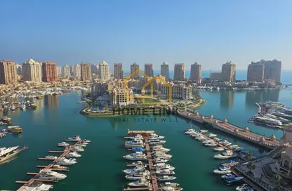 شقة - 3 غرف نوم - 4 حمامات للايجار في طريق بورتو الشرقي - بورتو أرابيا - جزيرة اللؤلؤة - الدوحة