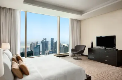 شقق فندقية - 2 غرف نوم - 3 حمامات للايجار في أجنحة وريزيدنس كمبينسكي - الخليج الغربي - الدوحة
