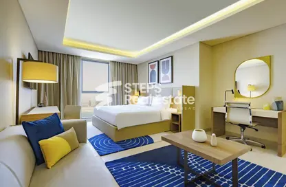 Room / Bedroom image for: Apartment - 1 Bathroom for rent in Al Shatt Street - West Bay - Doha, Image 1