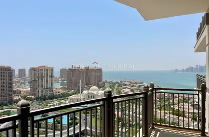 شقة - غرفة نوم - 1 حمام للايجار في برج رقم 1 - منطقة الأبراج - جزيرة اللؤلؤة - الدوحة