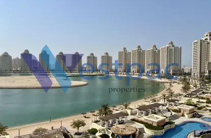 شقة - غرفة نوم - 2 حمامات للايجار في فيفا غرب - فيفا بحرية - جزيرة اللؤلؤة - الدوحة