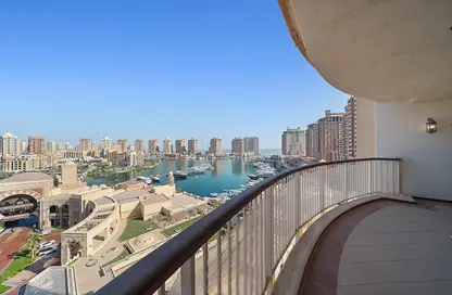 Apartment - 3 Bedrooms - 4 Bathrooms for rent in West Porto Drive - Porto Arabia - The Pearl Island - Doha