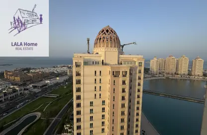 شقة - غرفة نوم - 2 حمامات للايجار في فيفا غرب - فيفا بحرية - جزيرة اللؤلؤة - الدوحة