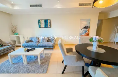 Apartment - 1 Bedroom - 2 Bathrooms for rent in Tower 5 - Porto Arabia - The Pearl Island - Doha