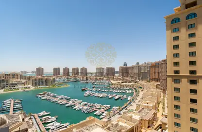 شقة - 2 غرف نوم - 2 حمامات للبيع في طريق بورتو الغربي - بورتو أرابيا - جزيرة اللؤلؤة - الدوحة